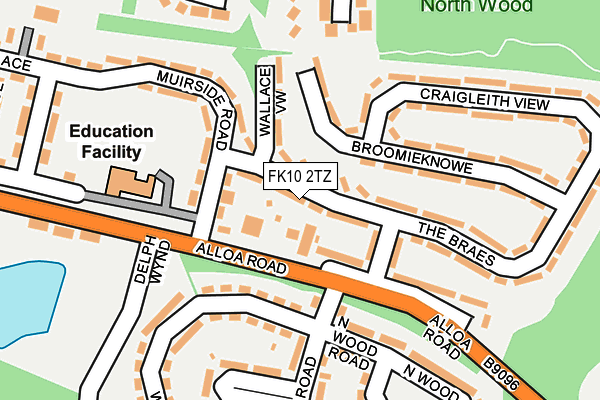 FK10 2TZ map - OS OpenMap – Local (Ordnance Survey)