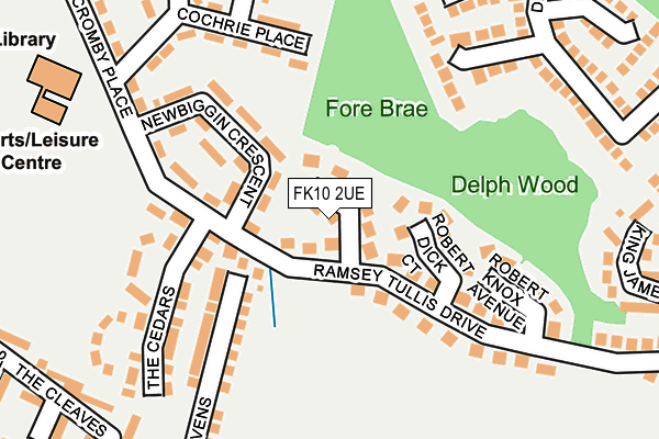 FK10 2UE map - OS OpenMap – Local (Ordnance Survey)