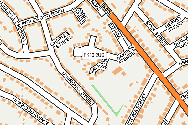 FK10 2UG map - OS OpenMap – Local (Ordnance Survey)