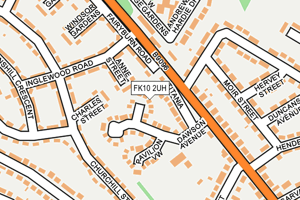 FK10 2UH map - OS OpenMap – Local (Ordnance Survey)