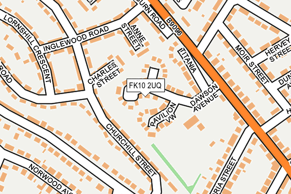 FK10 2UQ map - OS OpenMap – Local (Ordnance Survey)