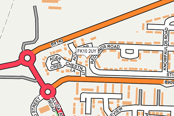 FK10 2UY map - OS OpenMap – Local (Ordnance Survey)
