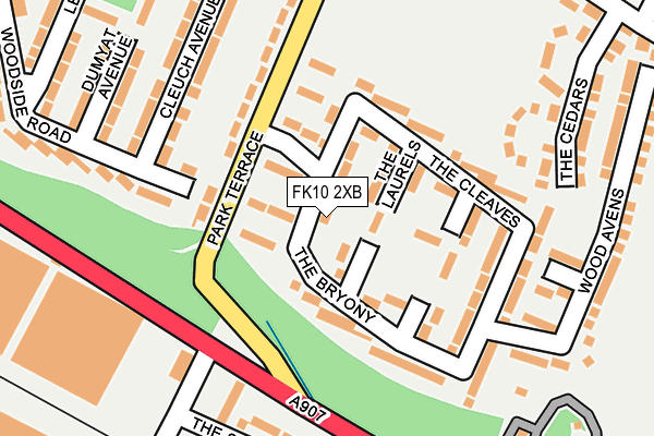 FK10 2XB map - OS OpenMap – Local (Ordnance Survey)