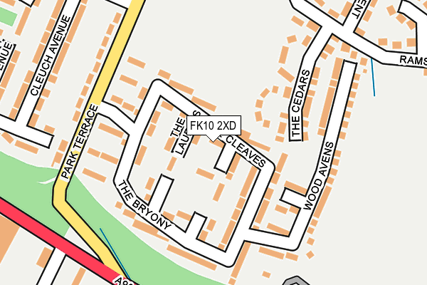 FK10 2XD map - OS OpenMap – Local (Ordnance Survey)