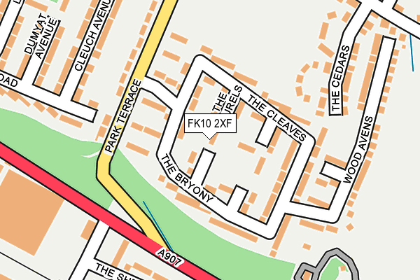 FK10 2XF map - OS OpenMap – Local (Ordnance Survey)