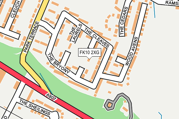 FK10 2XG map - OS OpenMap – Local (Ordnance Survey)