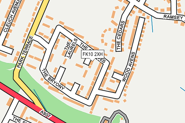FK10 2XH map - OS OpenMap – Local (Ordnance Survey)
