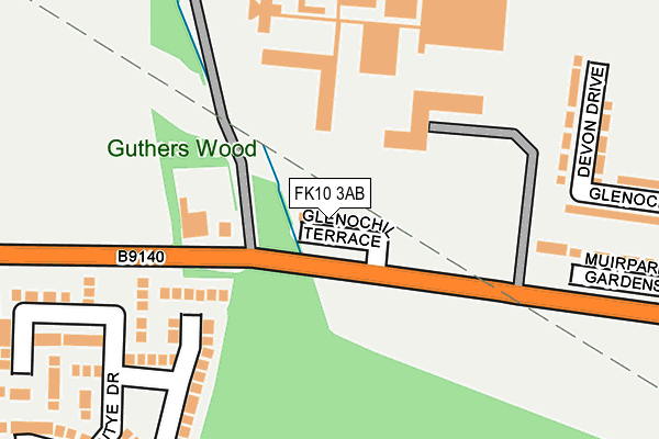 FK10 3AB map - OS OpenMap – Local (Ordnance Survey)