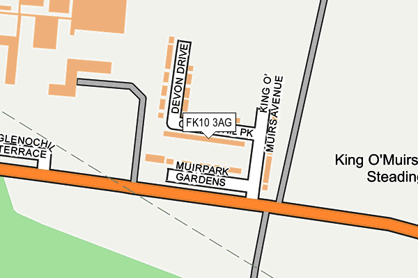 FK10 3AG map - OS OpenMap – Local (Ordnance Survey)