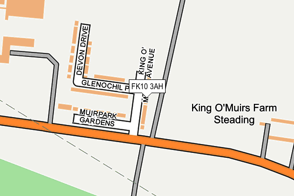 FK10 3AH map - OS OpenMap – Local (Ordnance Survey)