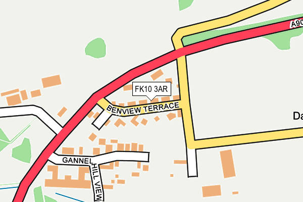 FK10 3AR map - OS OpenMap – Local (Ordnance Survey)
