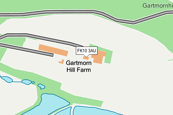 FK10 3AU map - OS OpenMap – Local (Ordnance Survey)