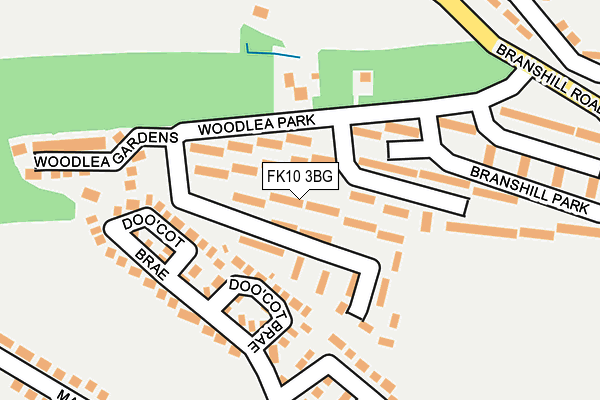 FK10 3BG map - OS OpenMap – Local (Ordnance Survey)