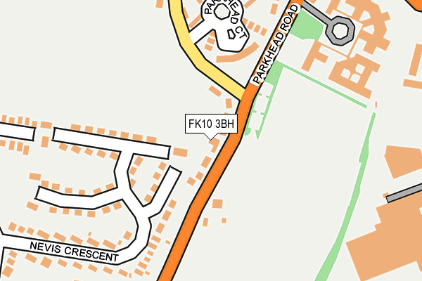FK10 3BH map - OS OpenMap – Local (Ordnance Survey)