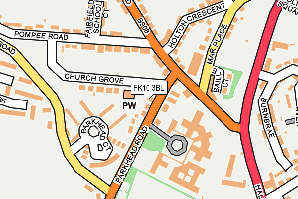 FK10 3BL map - OS OpenMap – Local (Ordnance Survey)