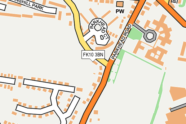 FK10 3BN map - OS OpenMap – Local (Ordnance Survey)