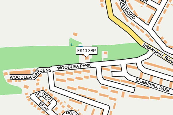 FK10 3BP map - OS OpenMap – Local (Ordnance Survey)