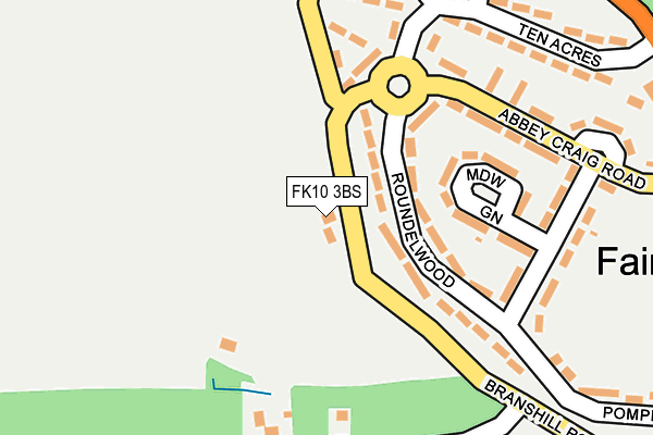 FK10 3BS map - OS OpenMap – Local (Ordnance Survey)