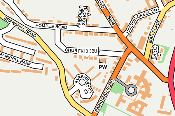 FK10 3BU map - OS OpenMap – Local (Ordnance Survey)