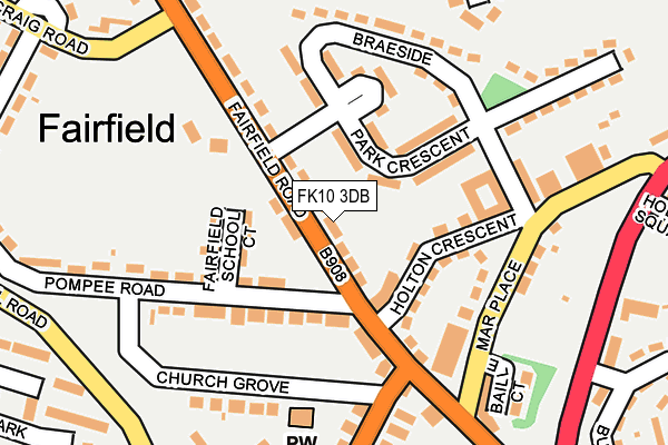 FK10 3DB map - OS OpenMap – Local (Ordnance Survey)