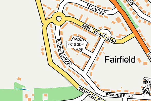 FK10 3DF map - OS OpenMap – Local (Ordnance Survey)