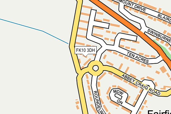 FK10 3DH map - OS OpenMap – Local (Ordnance Survey)
