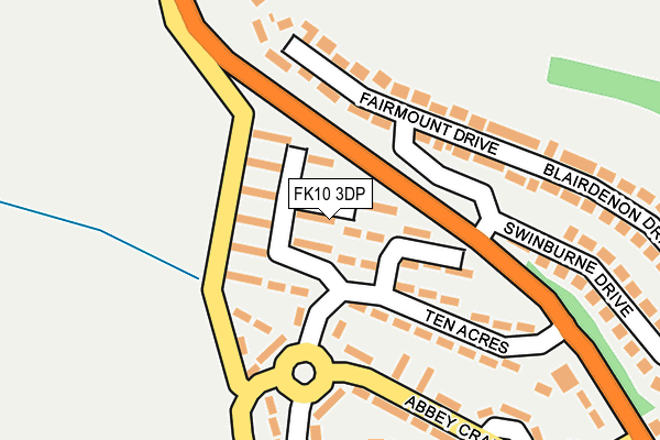 FK10 3DP map - OS OpenMap – Local (Ordnance Survey)