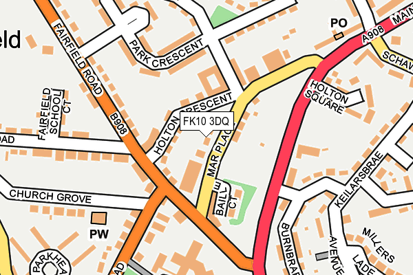 FK10 3DQ map - OS OpenMap – Local (Ordnance Survey)