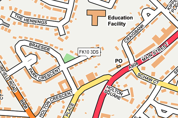 FK10 3DS map - OS OpenMap – Local (Ordnance Survey)