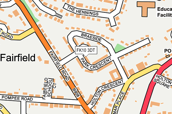 FK10 3DT map - OS OpenMap – Local (Ordnance Survey)