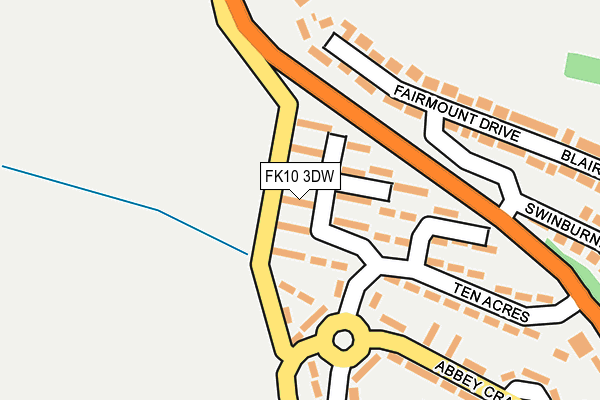 FK10 3DW map - OS OpenMap – Local (Ordnance Survey)