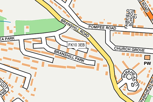 FK10 3EB map - OS OpenMap – Local (Ordnance Survey)