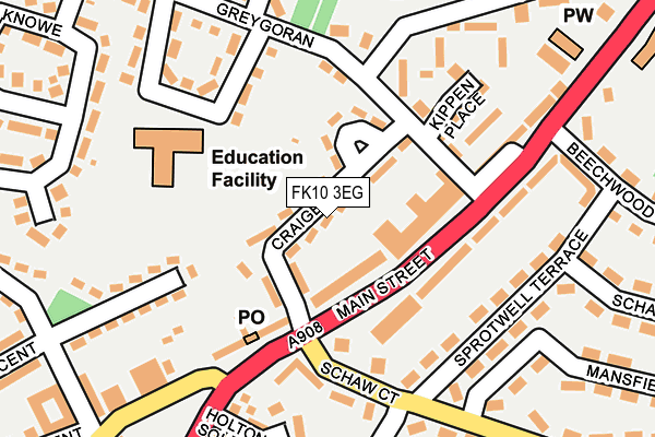 FK10 3EG map - OS OpenMap – Local (Ordnance Survey)