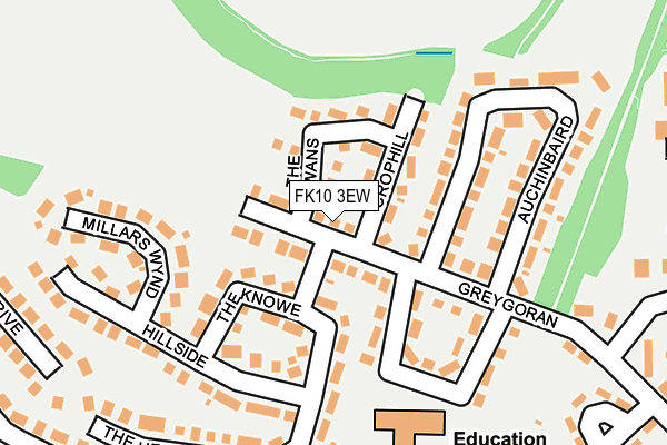 FK10 3EW map - OS OpenMap – Local (Ordnance Survey)