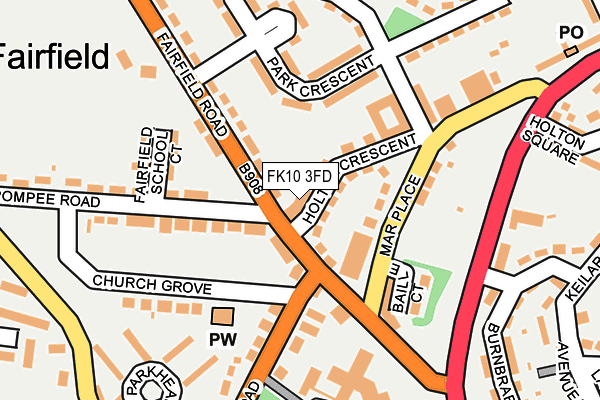 FK10 3FD map - OS OpenMap – Local (Ordnance Survey)
