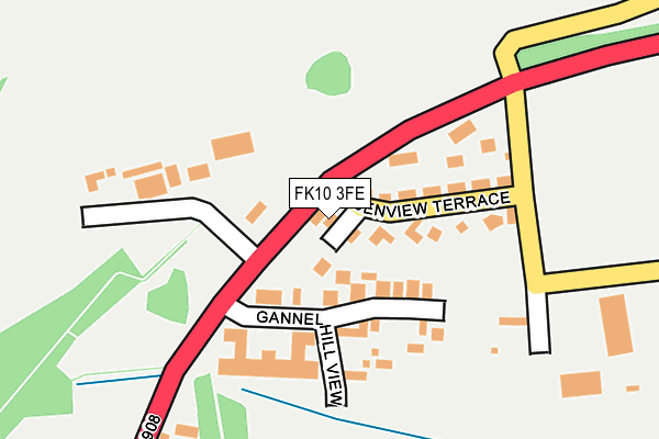 FK10 3FE map - OS OpenMap – Local (Ordnance Survey)