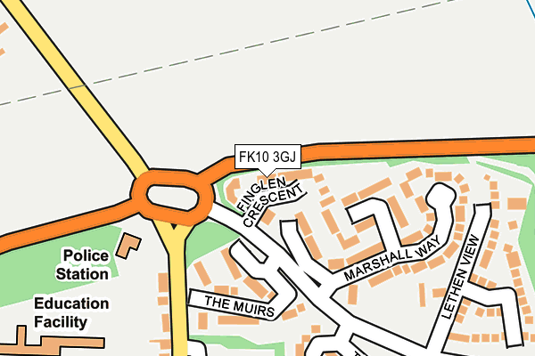 FK10 3GJ map - OS OpenMap – Local (Ordnance Survey)