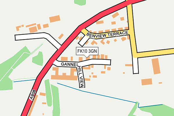 FK10 3GN map - OS OpenMap – Local (Ordnance Survey)