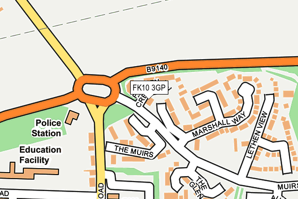 FK10 3GP map - OS OpenMap – Local (Ordnance Survey)
