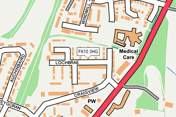 FK10 3HG map - OS OpenMap – Local (Ordnance Survey)