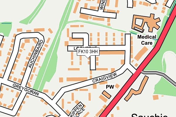 FK10 3HH map - OS OpenMap – Local (Ordnance Survey)