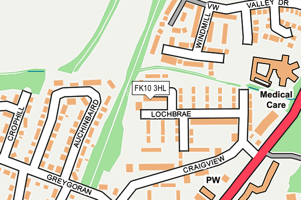 FK10 3HL map - OS OpenMap – Local (Ordnance Survey)