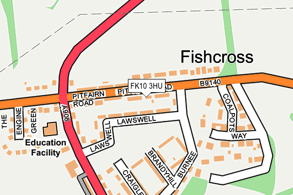 FK10 3HU map - OS OpenMap – Local (Ordnance Survey)