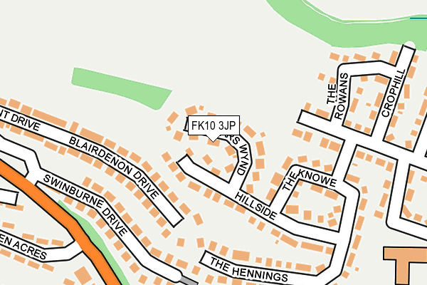 FK10 3JP map - OS OpenMap – Local (Ordnance Survey)