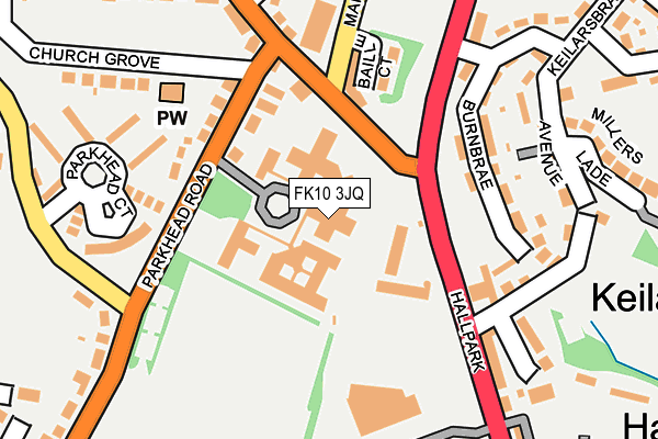 FK10 3JQ map - OS OpenMap – Local (Ordnance Survey)