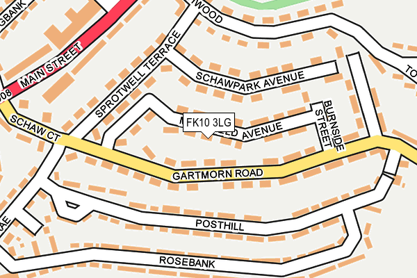 FK10 3LG map - OS OpenMap – Local (Ordnance Survey)