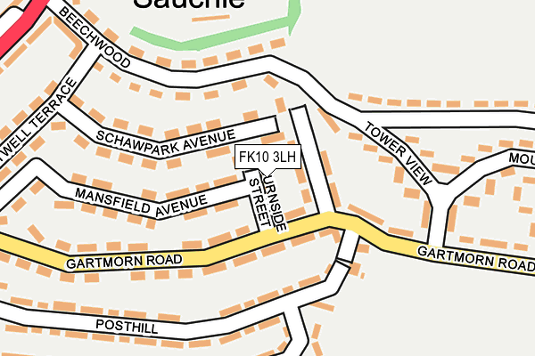 FK10 3LH map - OS OpenMap – Local (Ordnance Survey)