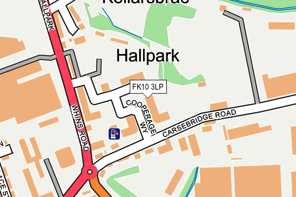 FK10 3LP map - OS OpenMap – Local (Ordnance Survey)