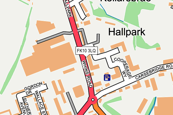 FK10 3LQ map - OS OpenMap – Local (Ordnance Survey)