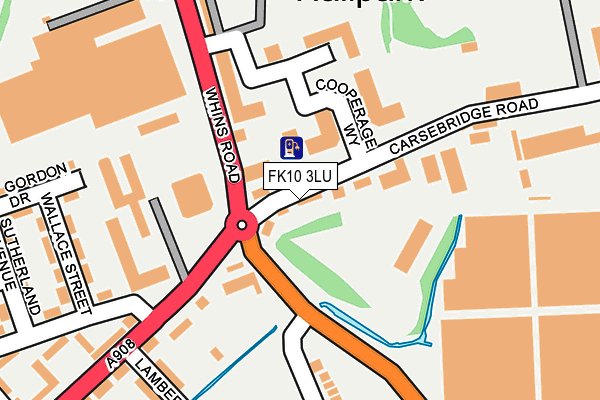 FK10 3LU map - OS OpenMap – Local (Ordnance Survey)